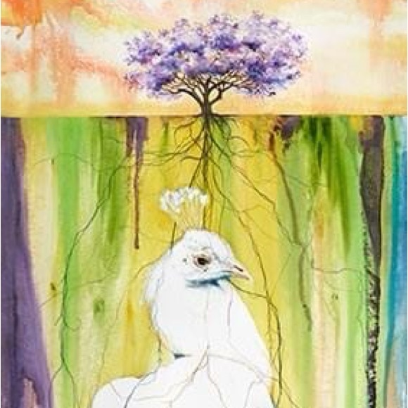 White Peacock Rooted Ground w/Butterfly
Giclee Print by Anthony Burks Sr - Picture 2 of 3